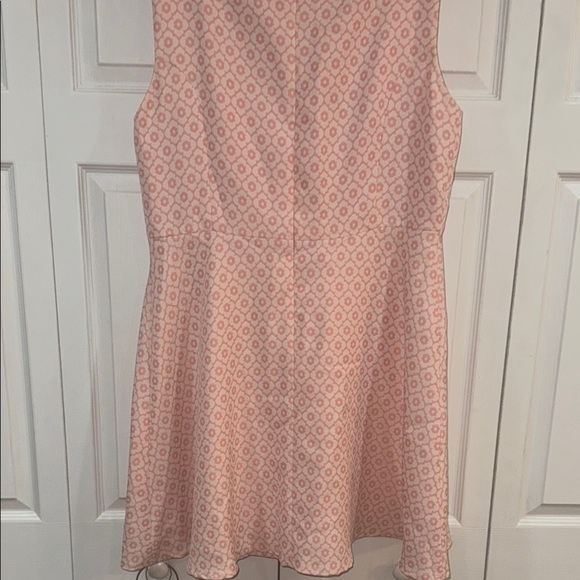 Tahari ASL Pink Geometric a line Mini Dress - Picture 6 of 7